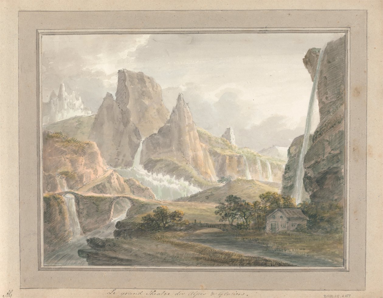 Ansichten in England, Schottland und Wales: Le Grand Théâtre des Alpes und Gletscher von Amos Green