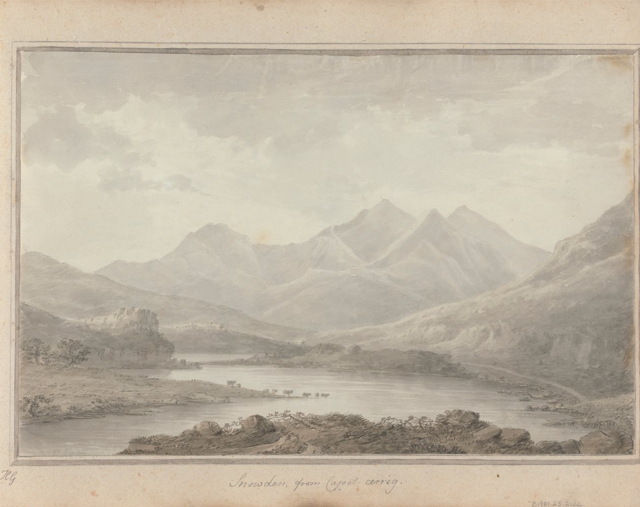Ansichten in England, Schottland und Wales: Snowdon, von Capel Cerrig von Amos Green
