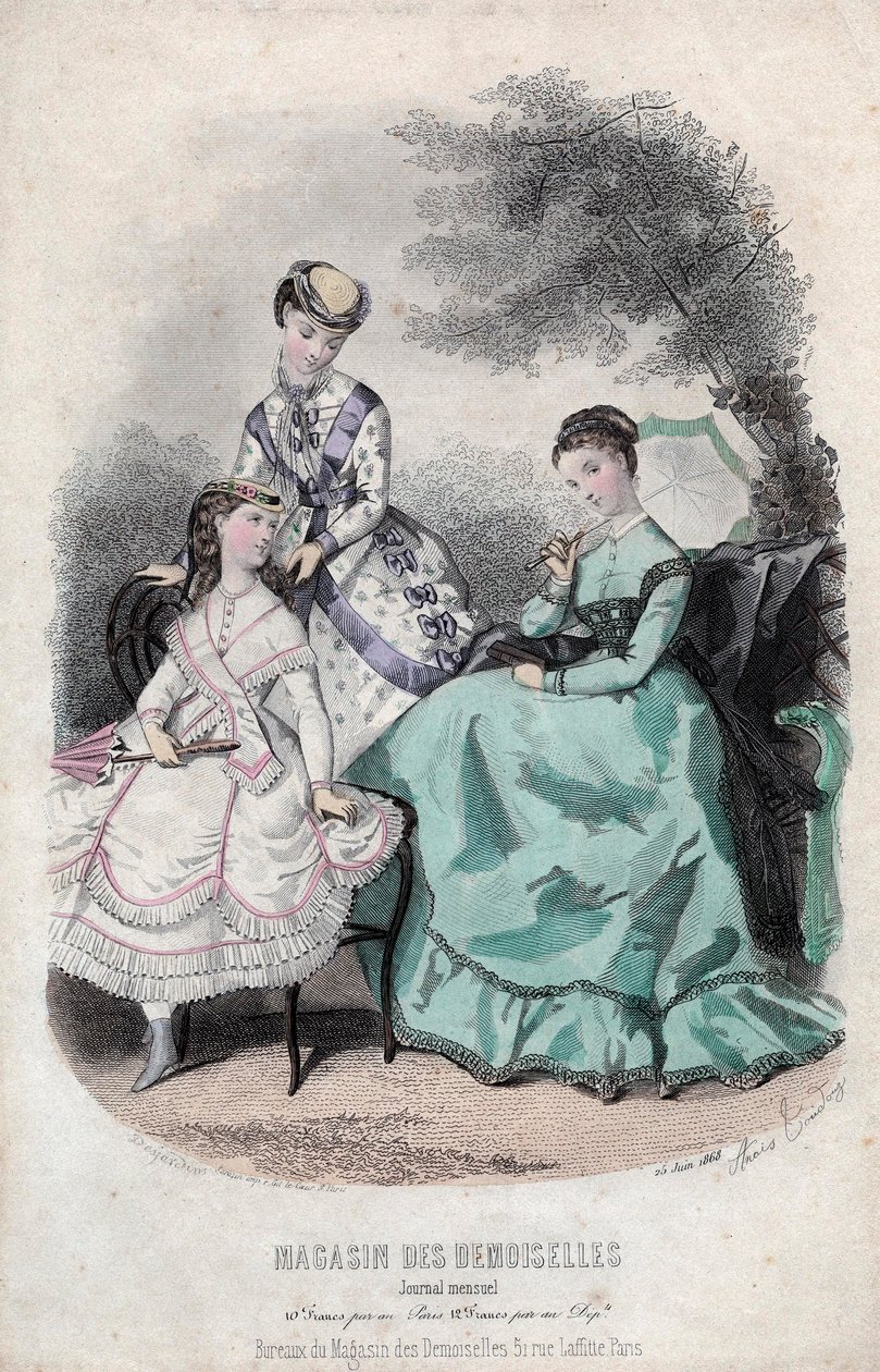 Französische Modezeitschrift "Magasin des Demoiselles", Paris, 25. Juni von Anais Toudouze