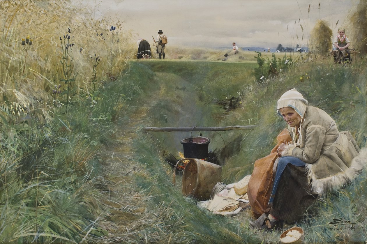 Unser tägliches Brot, 1886 von Anders Leonard Zorn