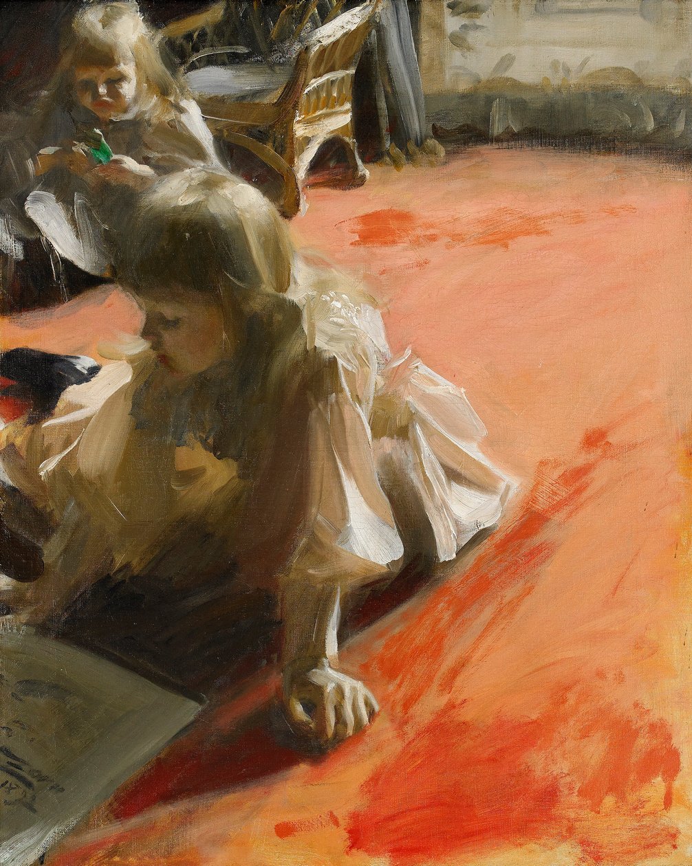 Porträt der Töchter von Ramon Subercasseaux von Anders Leonard Zorn