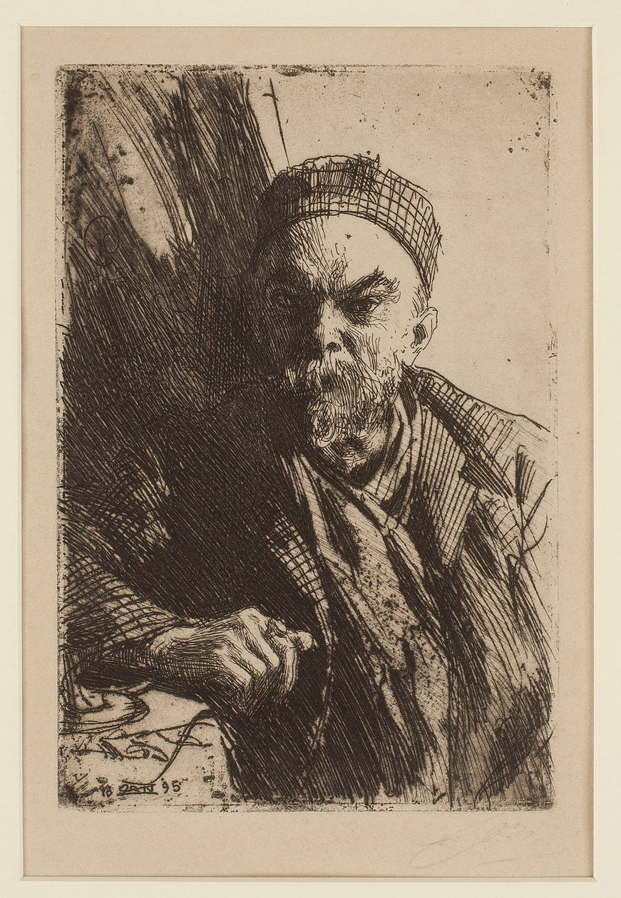 Porträt des Dichters Paul Verlaine (1844-1896) von Anders Leonard Zorn
