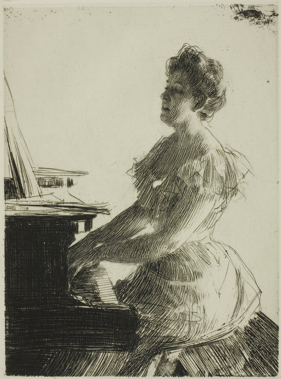 Am Klavier von Anders Leonard Zorn