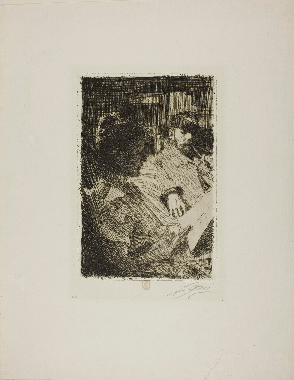 Lesen (Herr und Frau Ch. Deering) von Anders Zorn