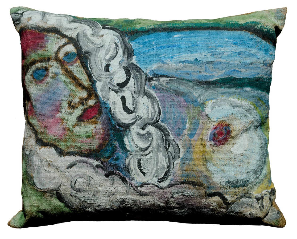Empörung über Modigliani - Blaue Augen mit Tür von Ando Gilardi