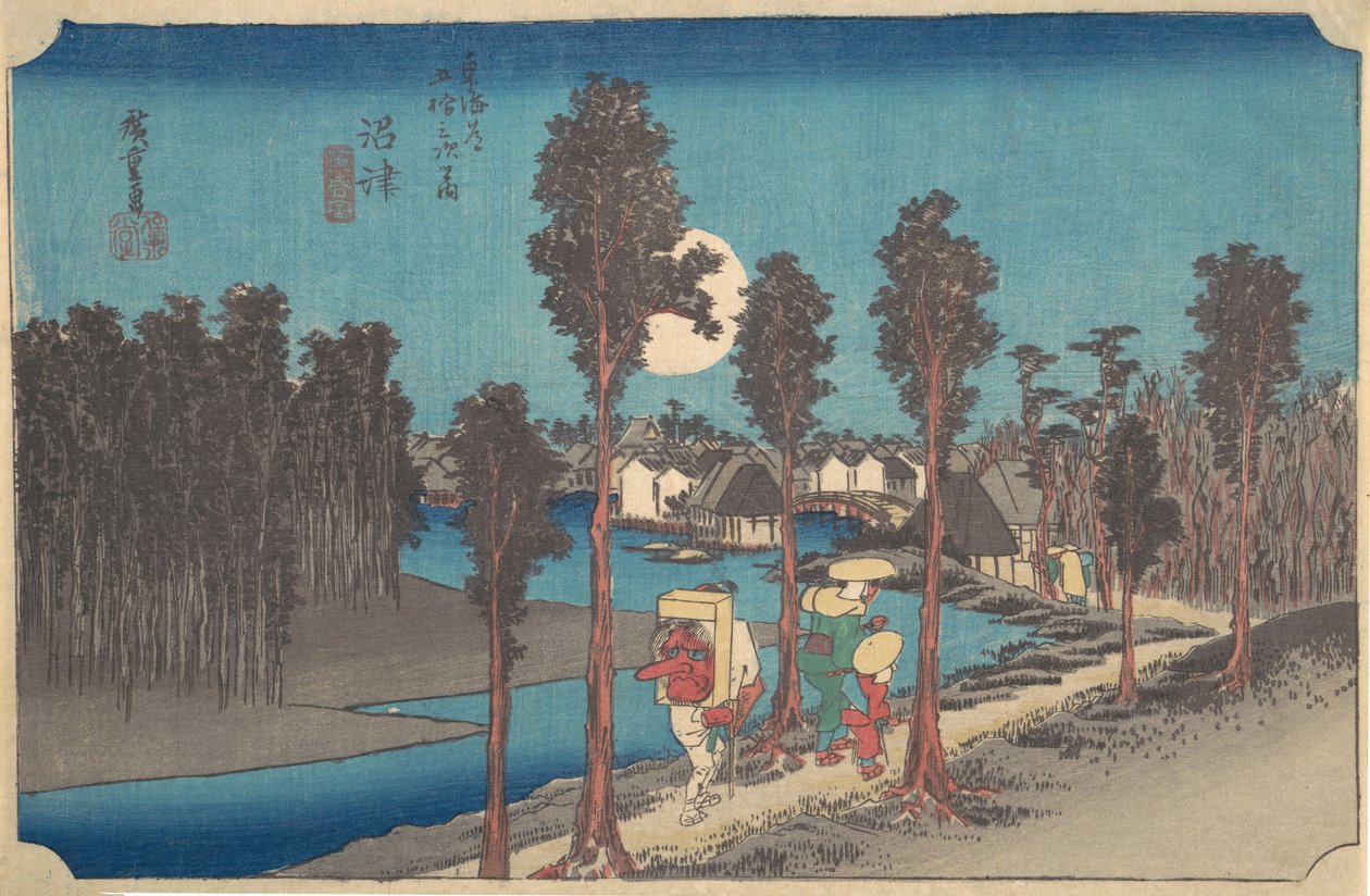 Numazu Ki Kure, ca. 1834 von Ando Hiroshige