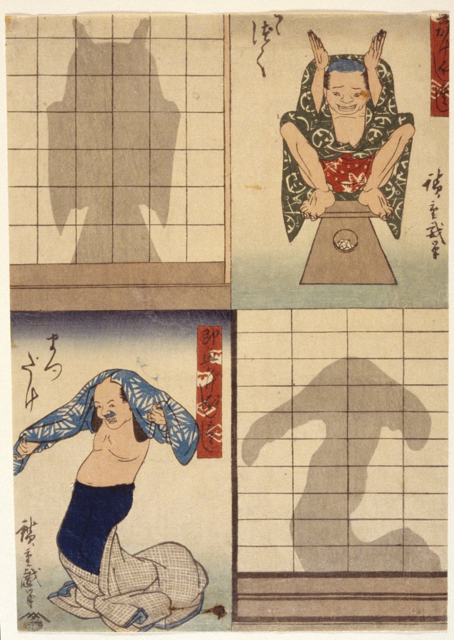(Figuren und Schatten) von Ando or Utagawa Hiroshige