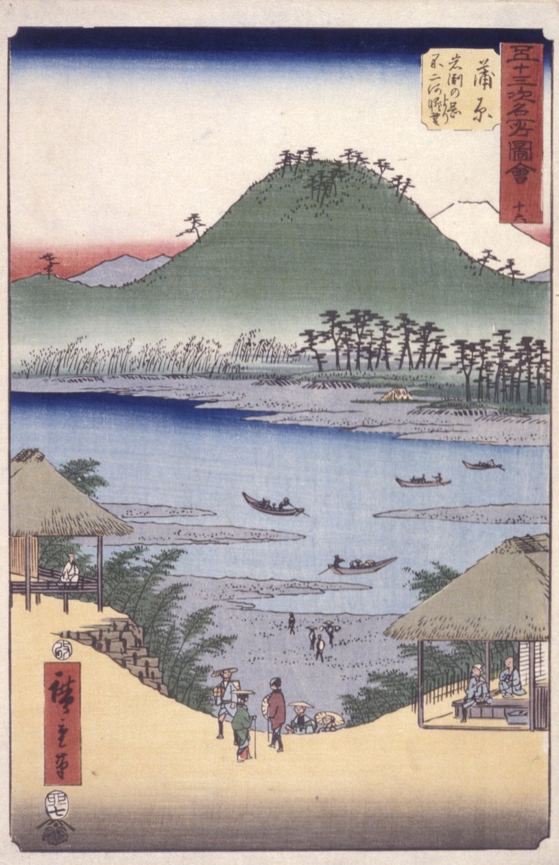 Kambara von Ando or Utagawa Hiroshige