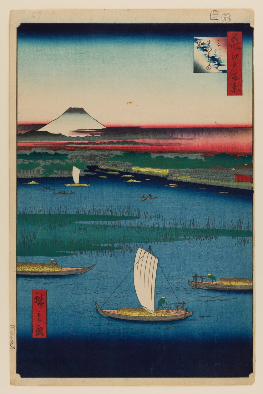Mitsumata Wakarenofuchi von Ando or Utagawa Hiroshige