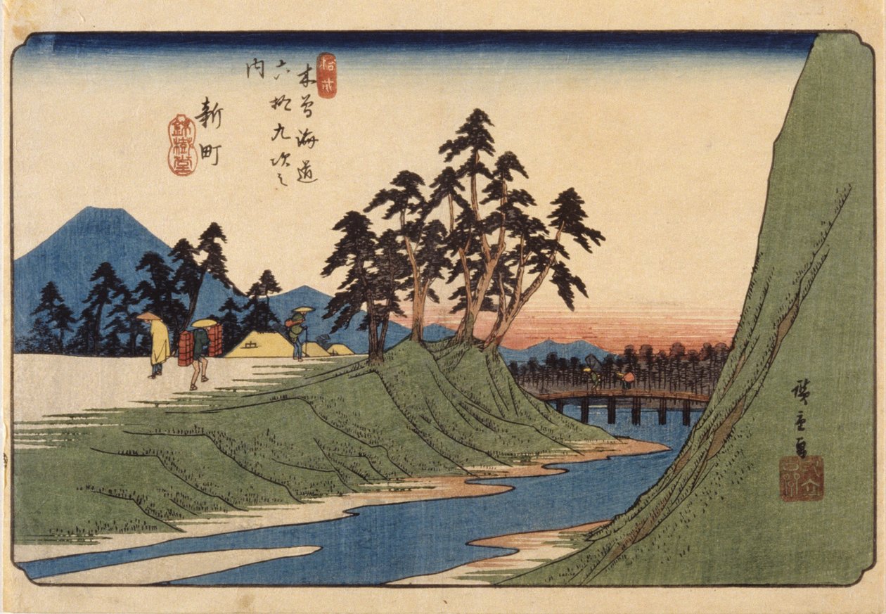 Shinmachi von Ando or Utagawa Hiroshige