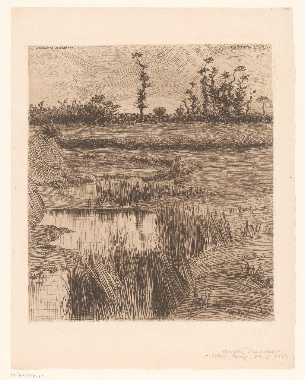 Landschaft in der Bretagne von André Dauchez