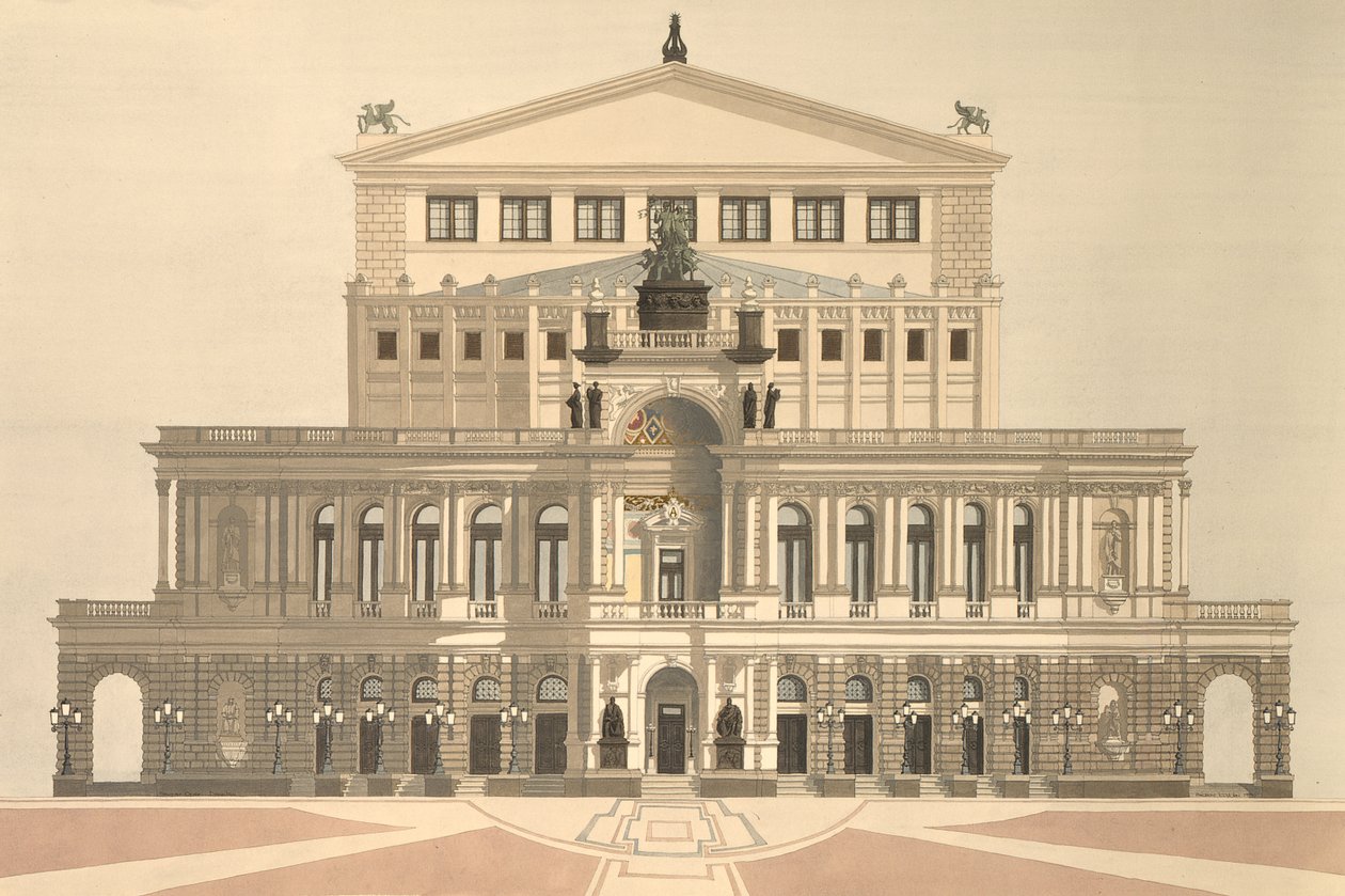 Staatsoper, Dresden, Deutschland von Andras Kaldor