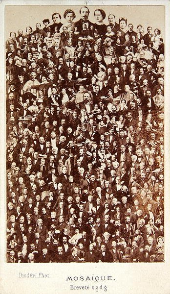 Persönlichkeiten des Zweiten Kaiserreichs, ca. 1860 von Andre Adolphe Eugene Disderi