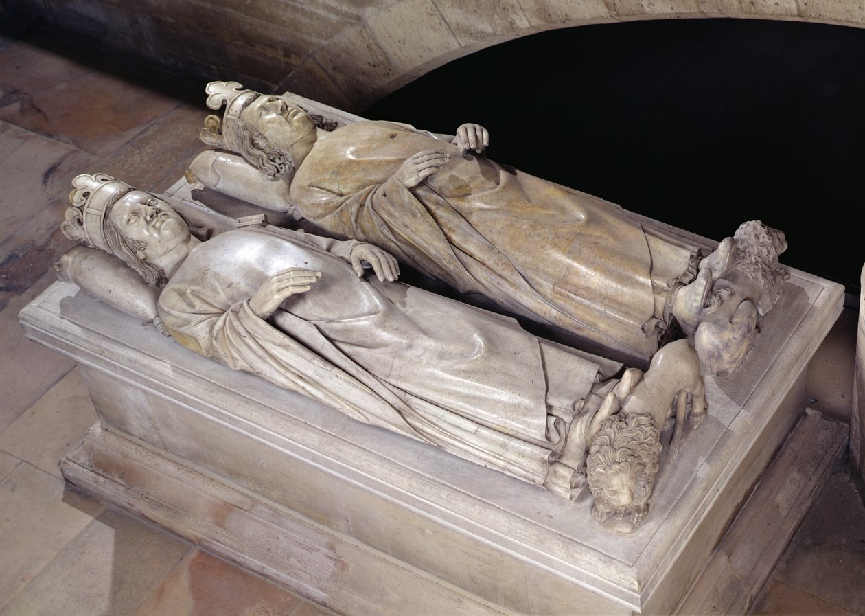 Efigien von Philippe VI (1293-1350) de Valois und Jean II (1319-64) Le Bon von Andre Beauneveu