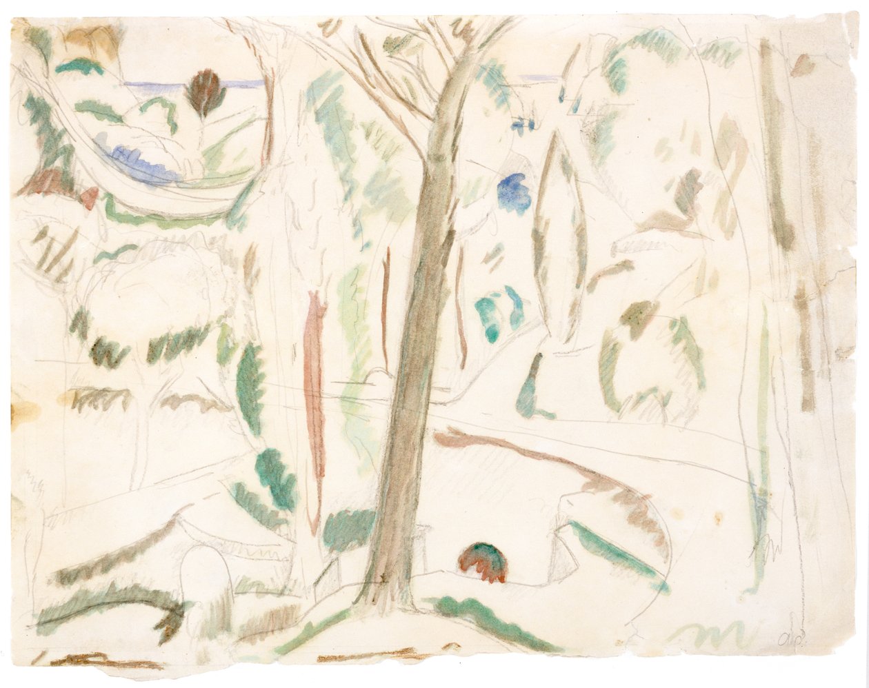 Ohne Titel (Studie für Die Wende), ca. 1906 von Andre Derain