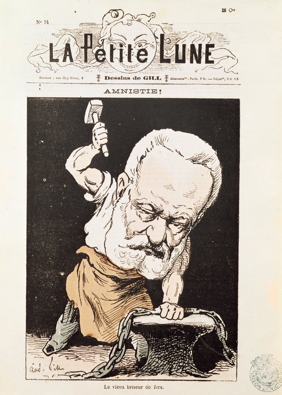 Karikatur von Victor Hugo (1802-85) vom Titelblatt von 