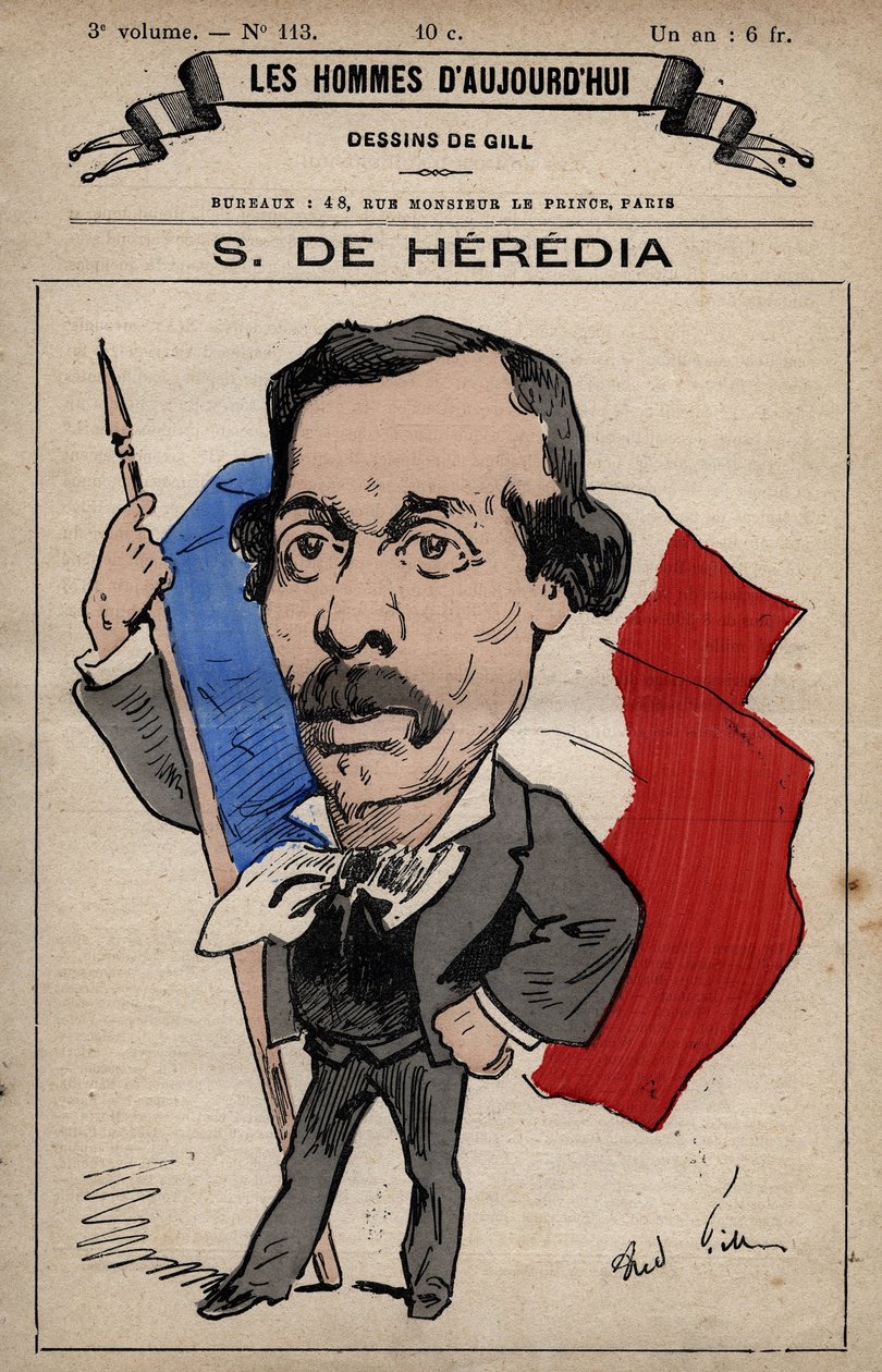 Karikatur von Severiano de Heredia (1836-1901) aus 