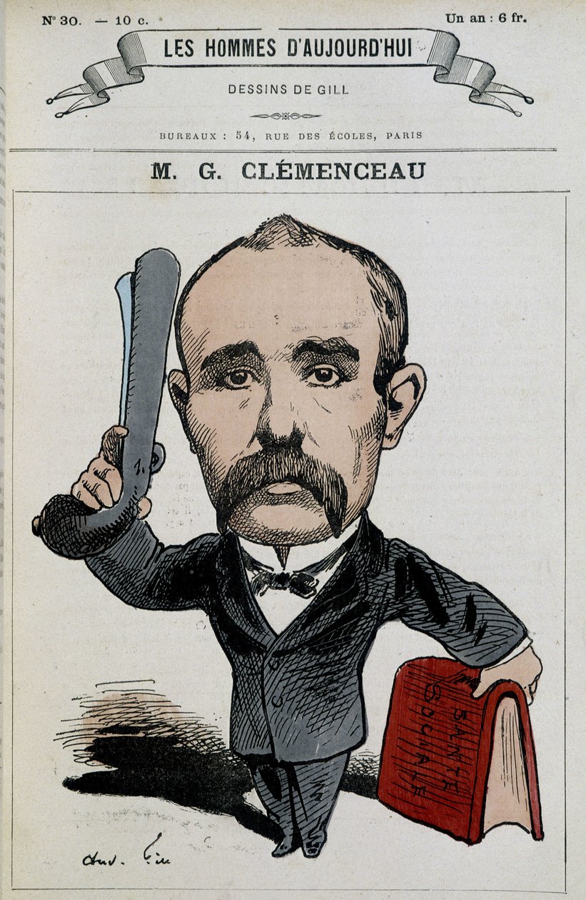Georges Clemenceau - von Gill, in „Les hommes d