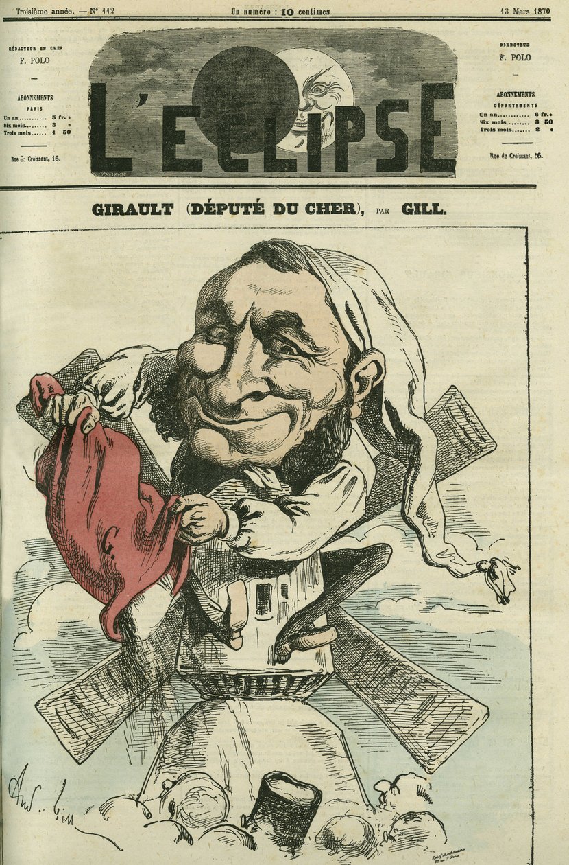 Jean Girault (1825-1909), französischer Müller und Politiker. Cover in „L