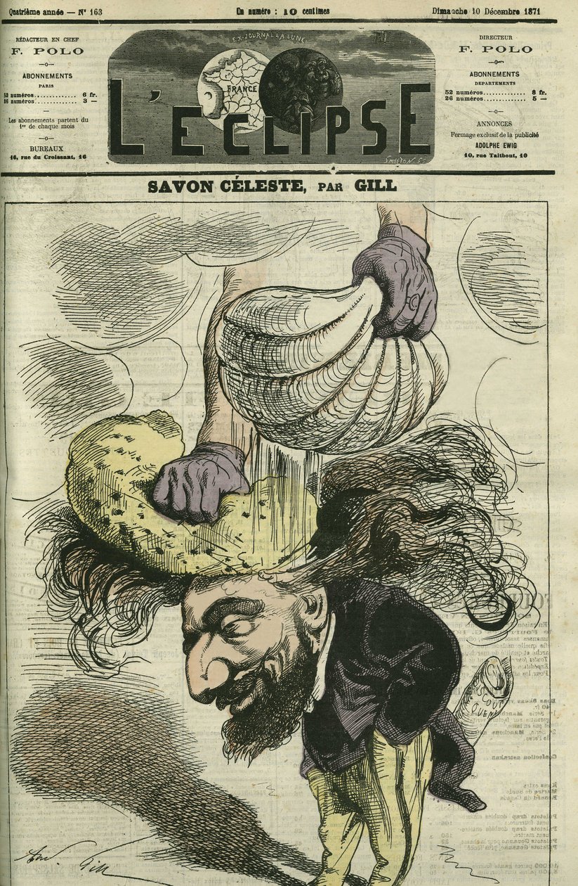 Leon Gambetta (1838-1882), französischer Politiker. Titelblatt in „L