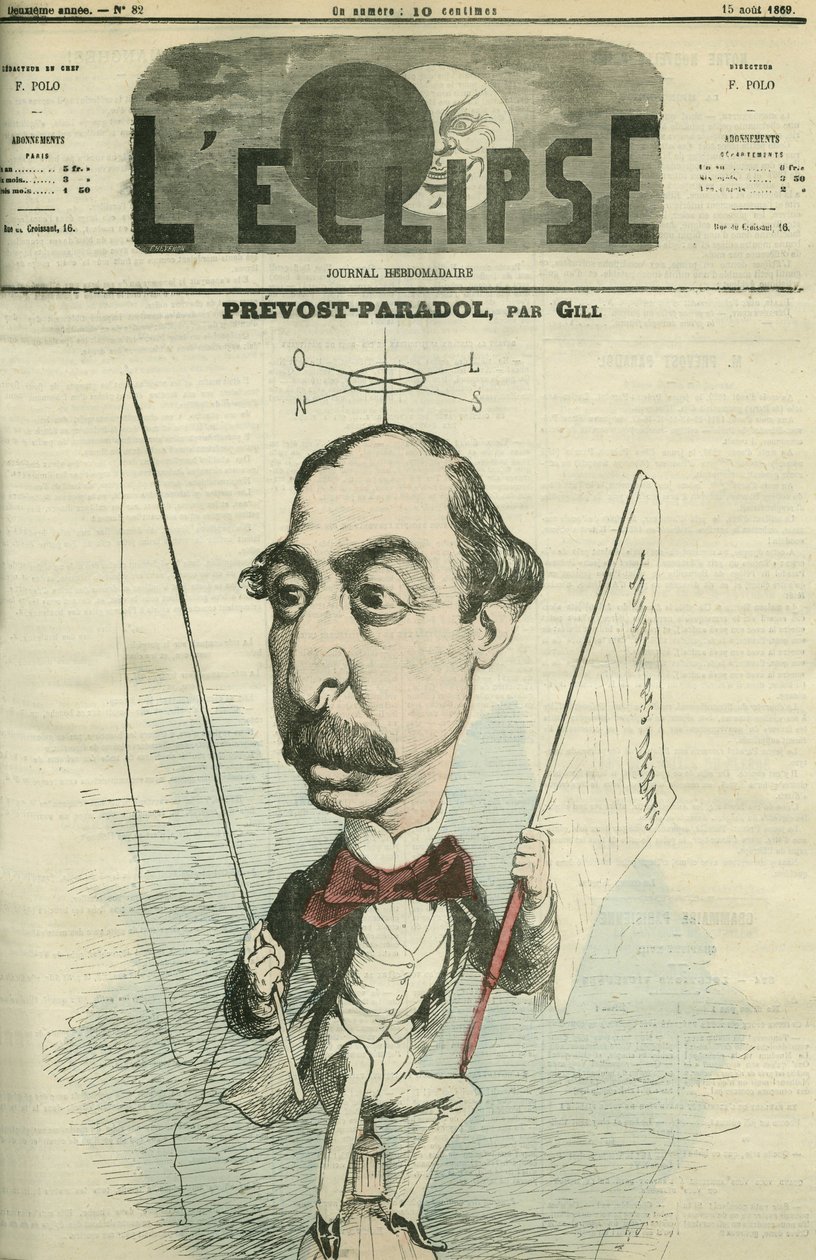 Lucien Anatole Prevost-Paradol (Prevost Paradol) (1829-1870), französischer Literaturkritiker. Titelbild in 
