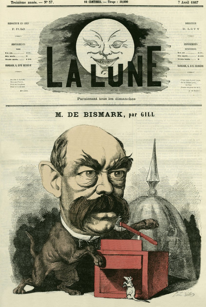 Porträt von Otto von Bismarck (1815-1898), deutscher Kanzler von Andre Gill