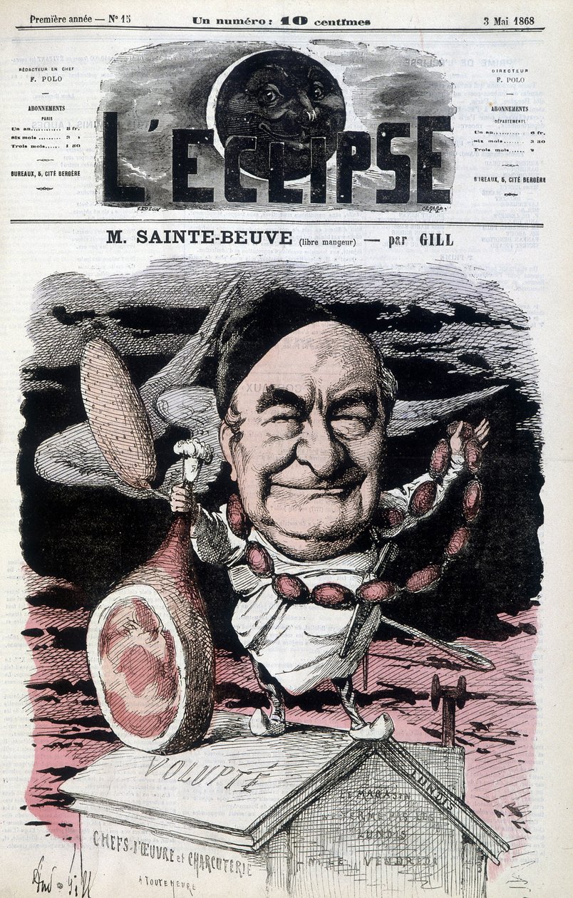 Sainte-Beuve (Freier Esser) - Karikatur von Gill, in „L