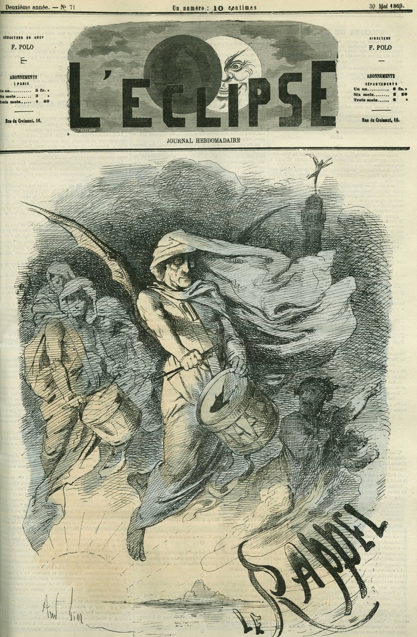 Die Erinnerung, Illustration des Liedes von Paul Mahalin (1838-1899). Titelblatt in „L