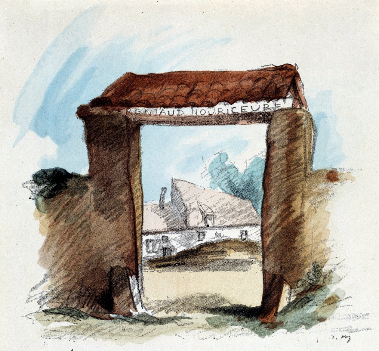 Illustration für den Roman „Der Colonel Chabert“ von Honoré de Balzac von Andre Mare