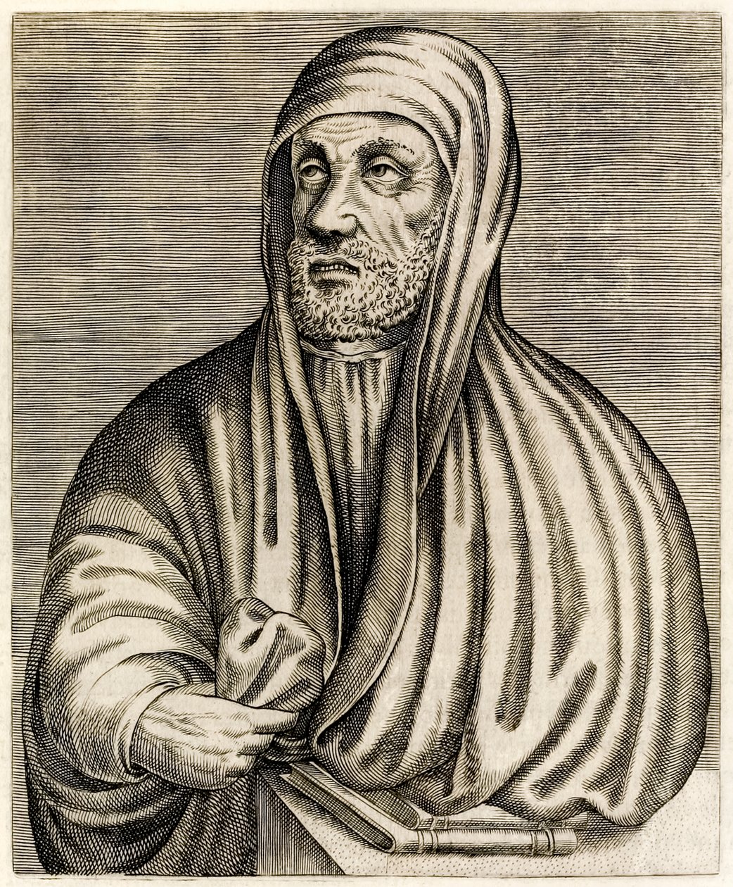 Avicenna oder Ibn Sina: Persischer Universalgelehrter, aus „Wahre Porträts“ von André Thévet, veröffentlicht 1584 von Andre Thevet