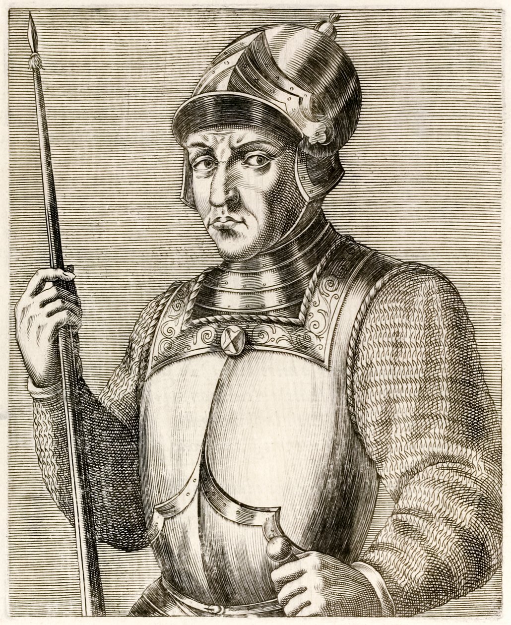 Wilhelm der Eroberer, erster normannischer König von England, aus „Wahre Porträts“ von André Thévet, veröffentlicht 1584 von Andre Thevet