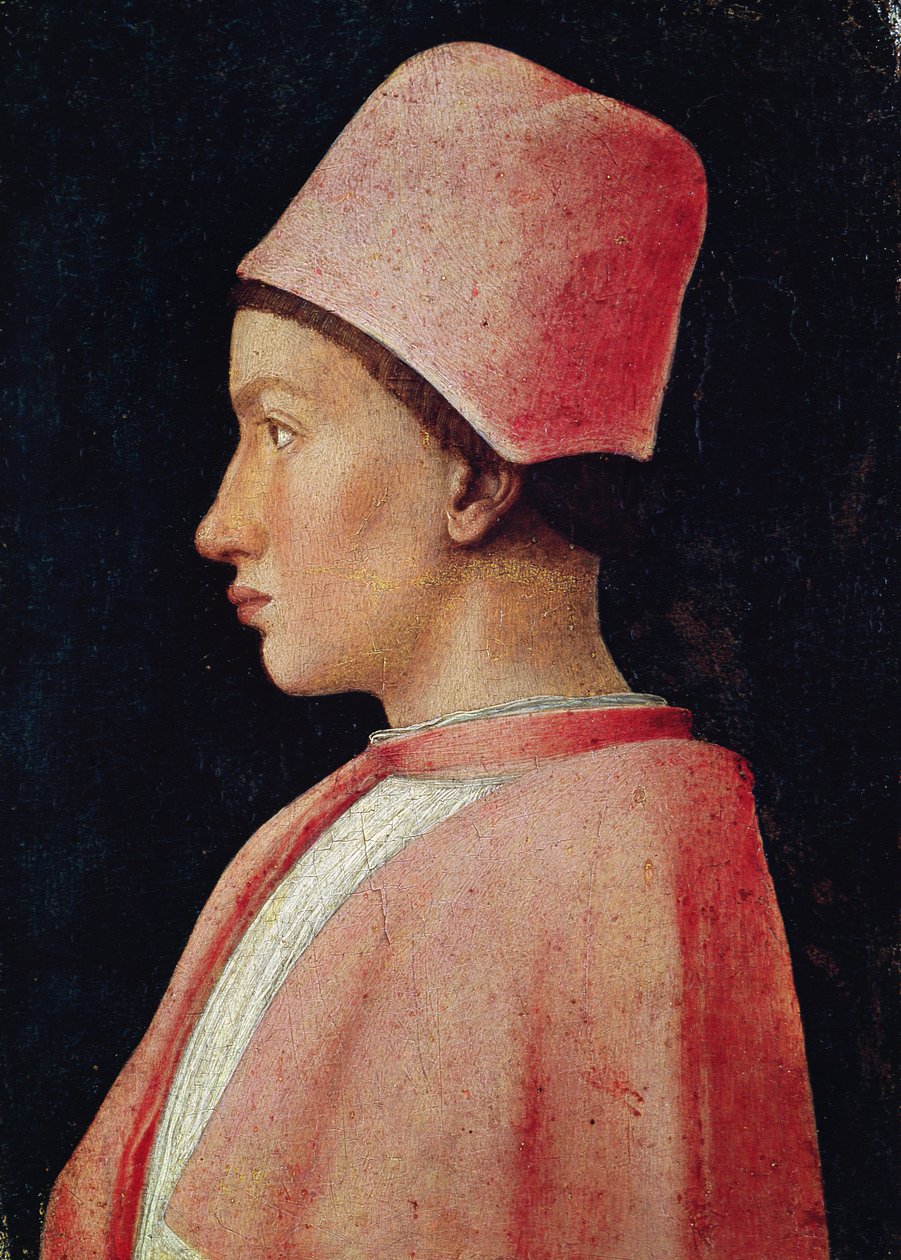 Porträt von Francesco Gonzaga II als Junge, 1461 von Andrea Mantegna