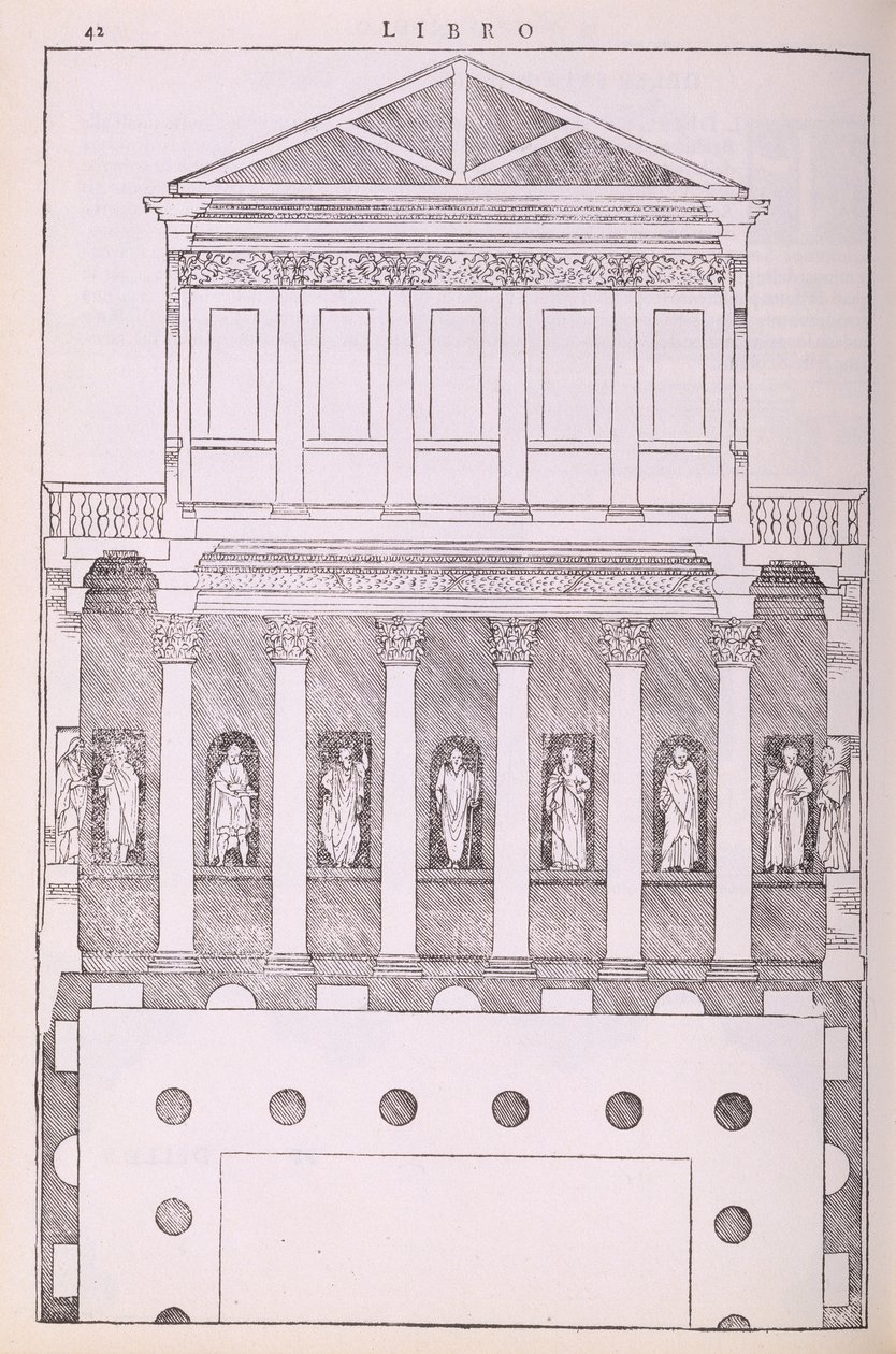 Ein privates griechisches Haus, Illustration aus einer Faksimile-Kopie von 