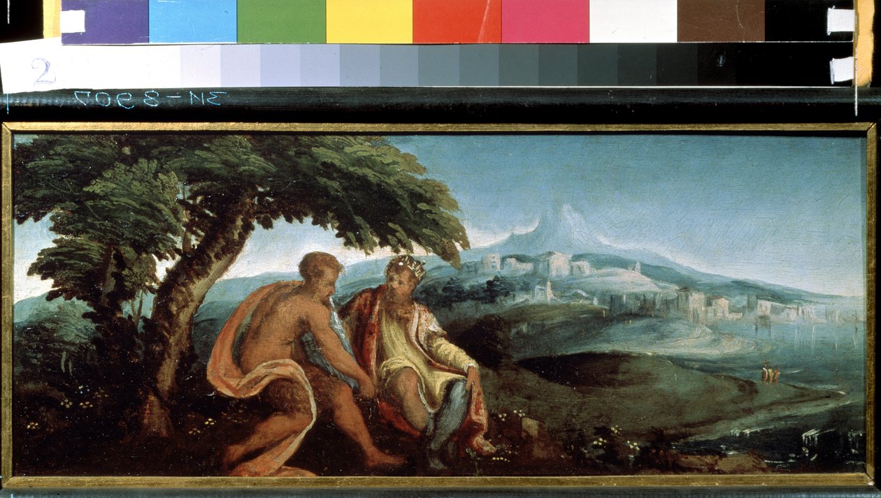 König Midas und Pan von Andrea Schiavone