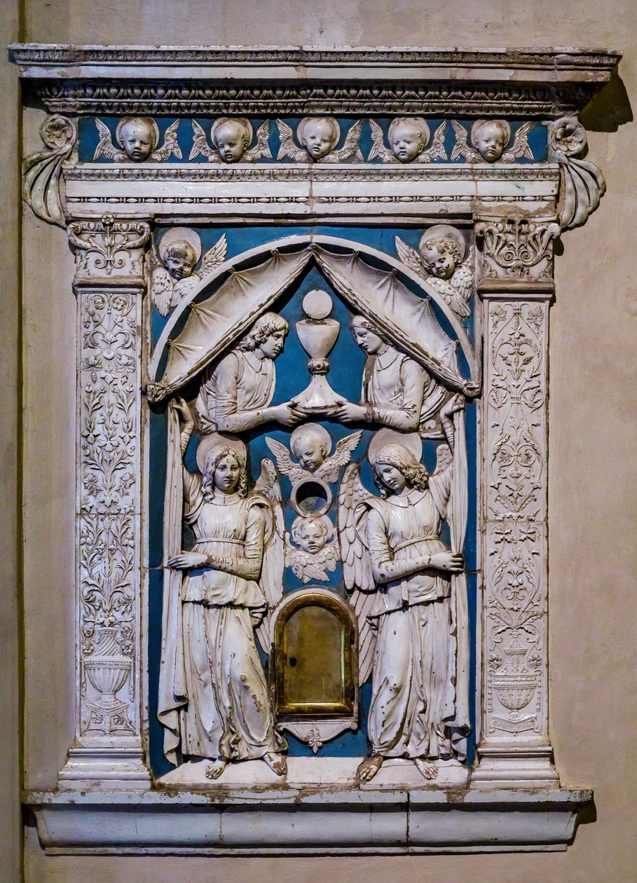 Tabernakel, Ende des 15. Jahrhunderts oder Anfang des 16. Jahrhunderts von Andrea Della Robbia