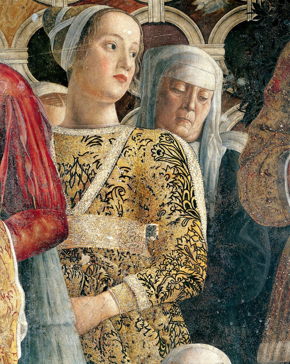 Barbarina Gonzaga (Detail) von Andrea Mantegna