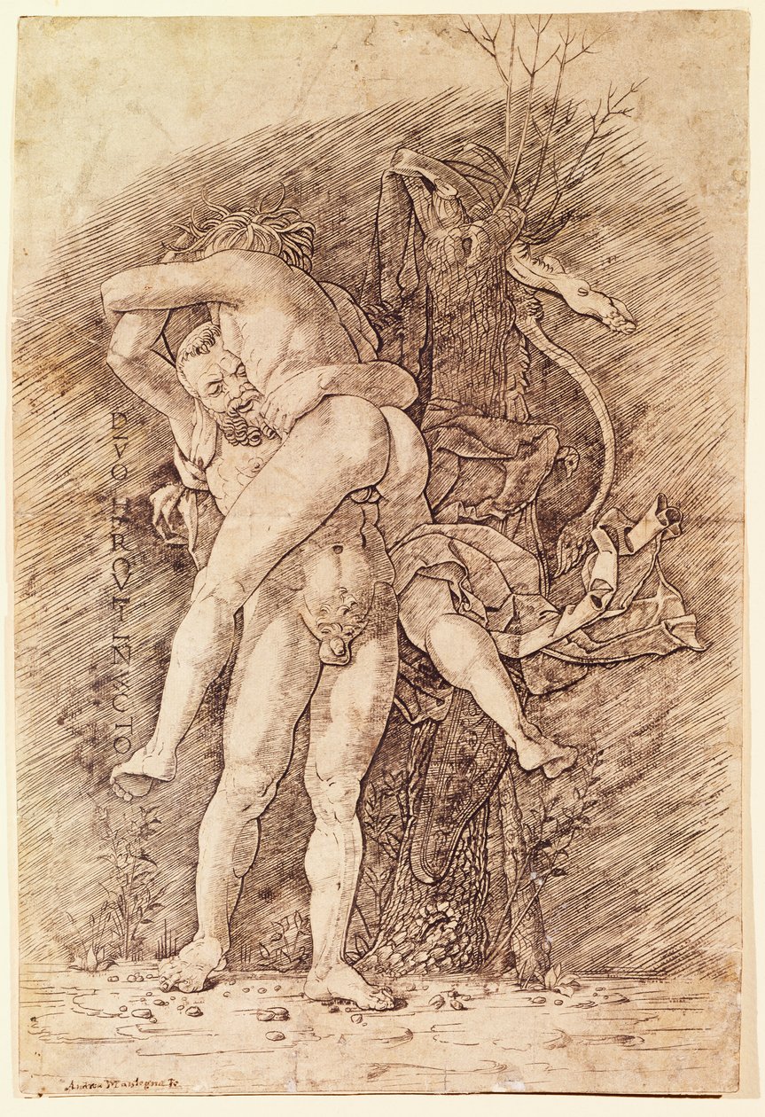 Herkules und Antäus von Andrea Mantegna