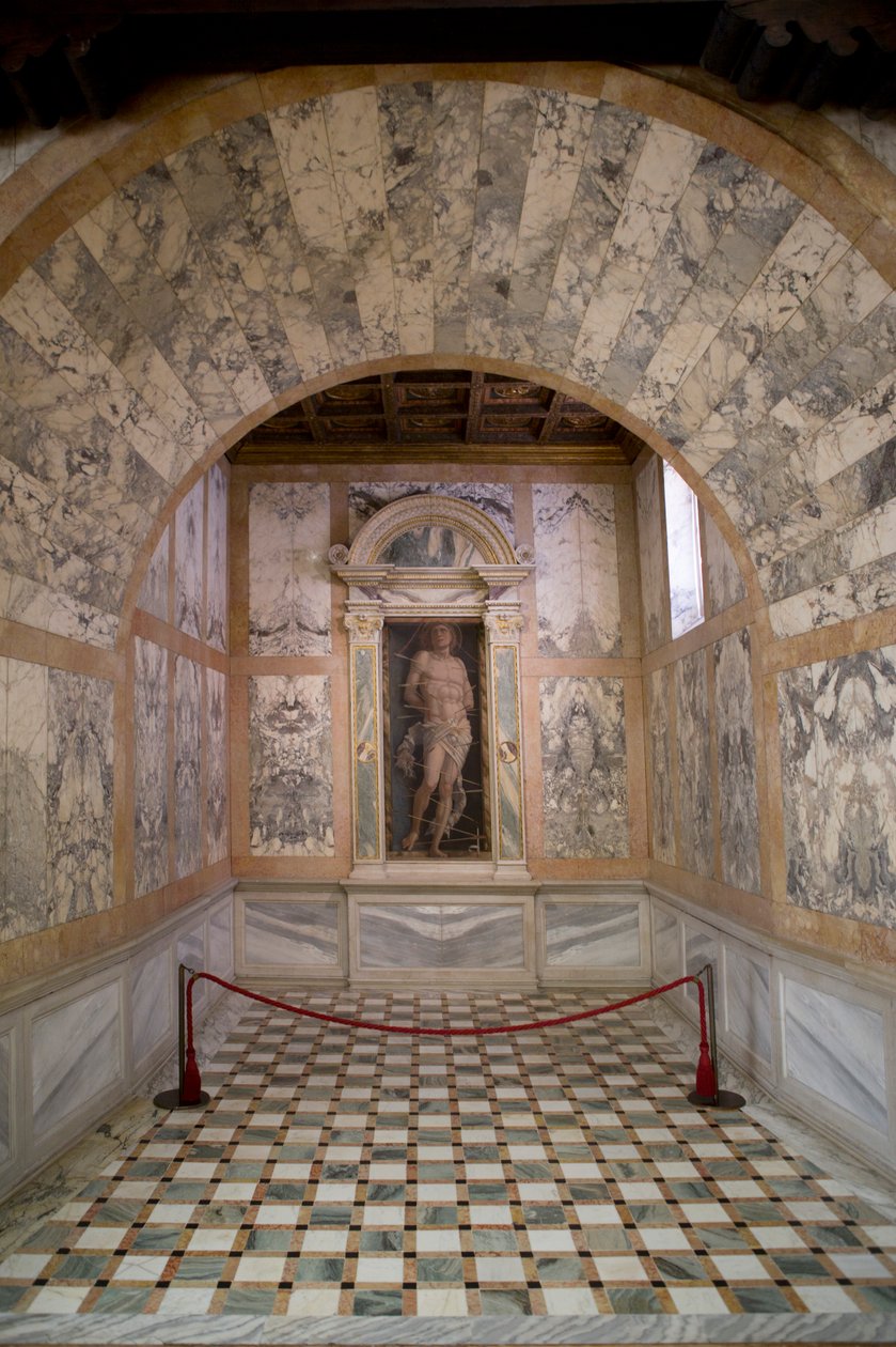 Der heilige Sebastian, ca. 1490 von Andrea Mantegna