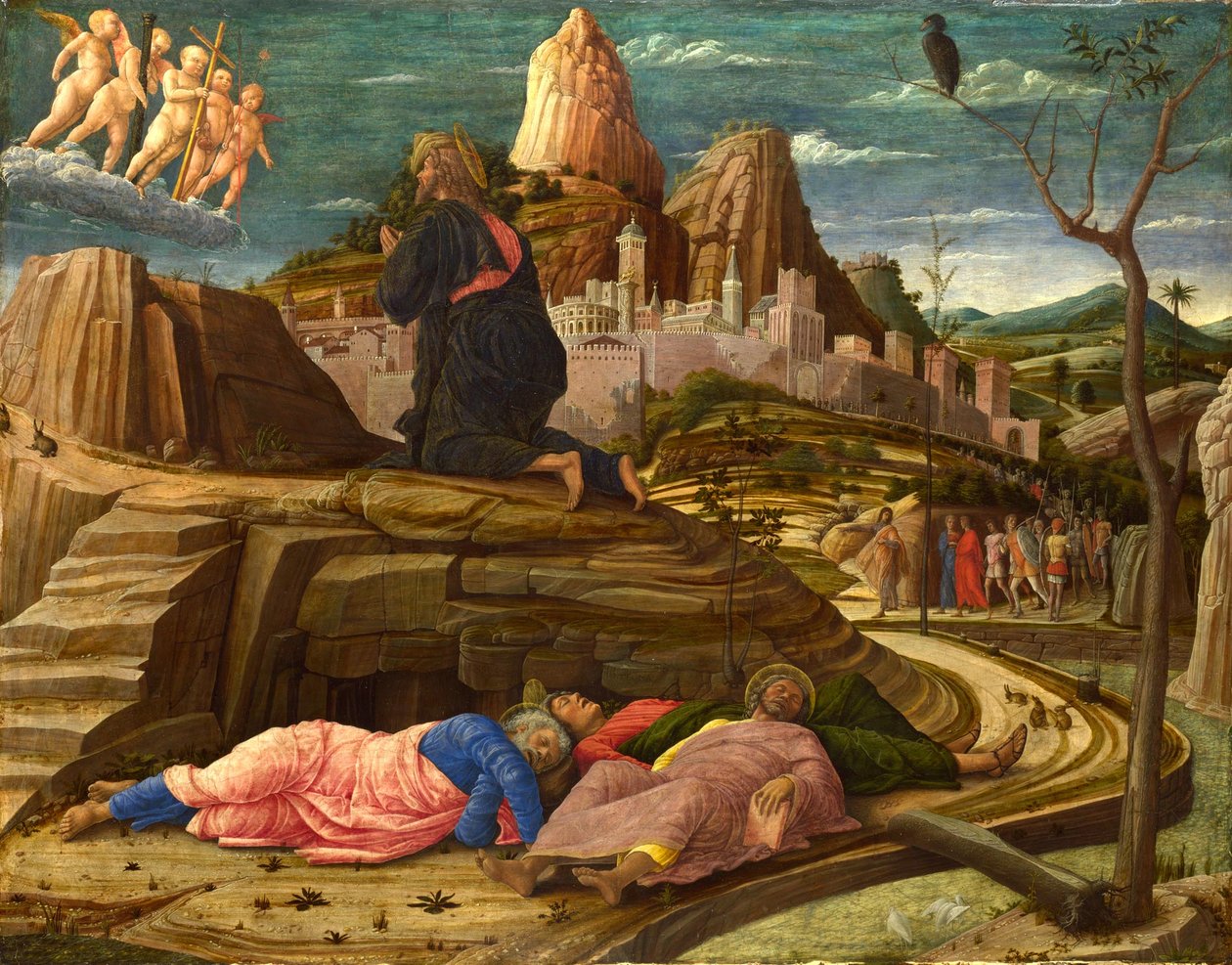 Die Agonie im Garten Gethsemane von Andrea Mantegna