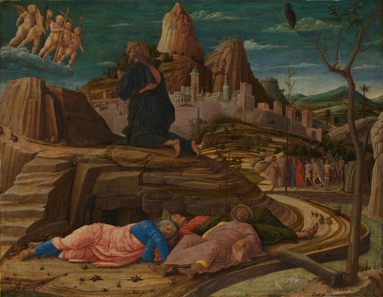 Die Agonie im Garten Gethsemane von Andrea Mantegna