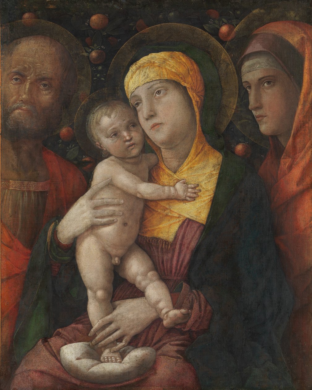 Die Heilige Familie mit der Heiligen Maria Magdalena, ca. 1495-1500 von Andrea Mantegna