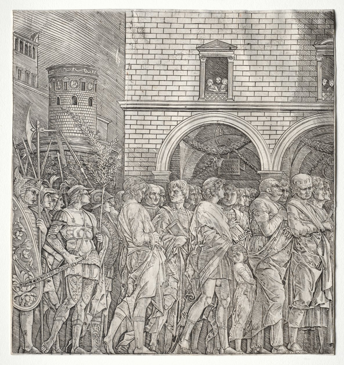 Die Triumphe Cäsars: Die Senatoren, 1400er von Andrea Mantegna