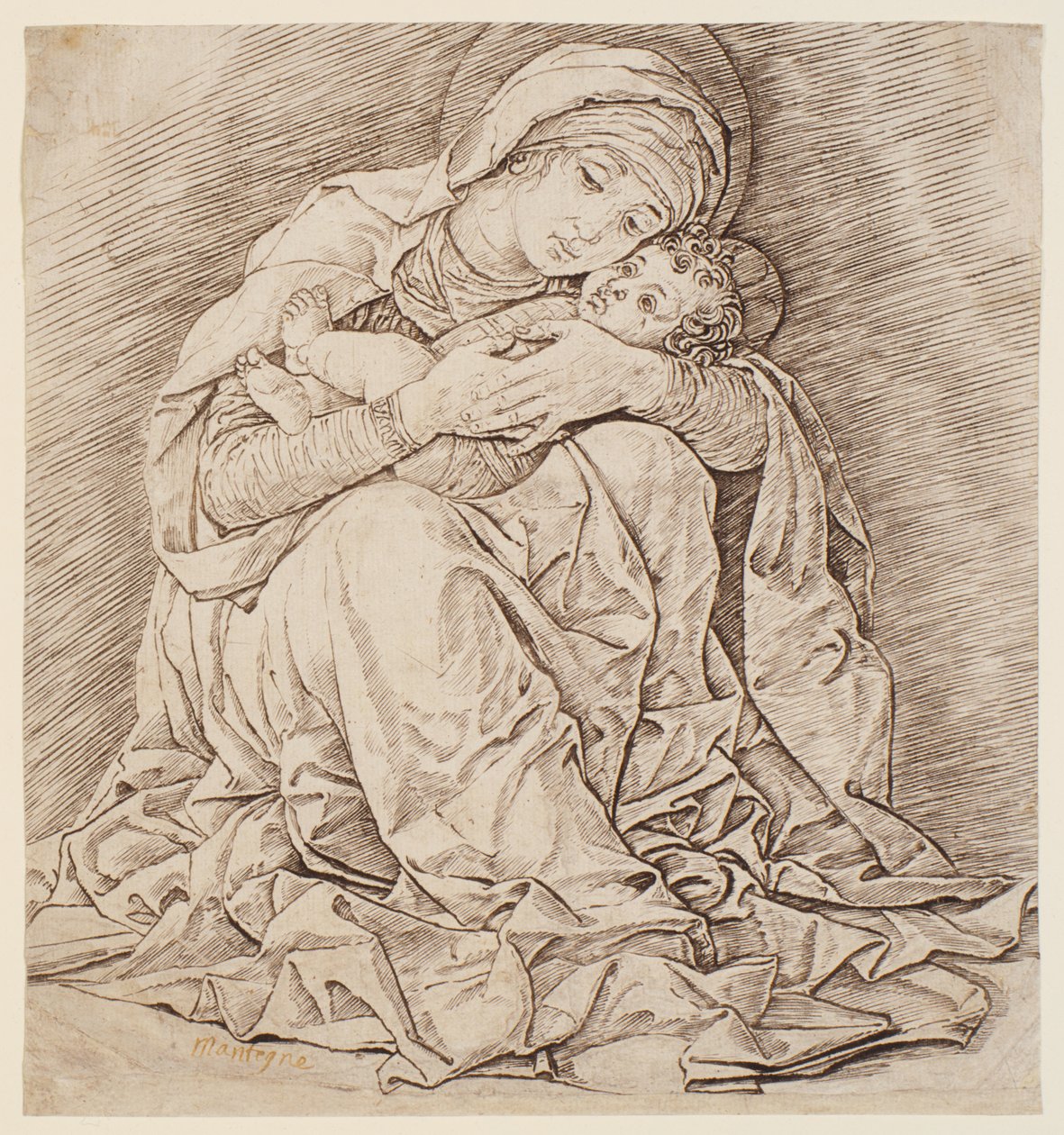 Maria mit dem Kind von Andrea Mantegna