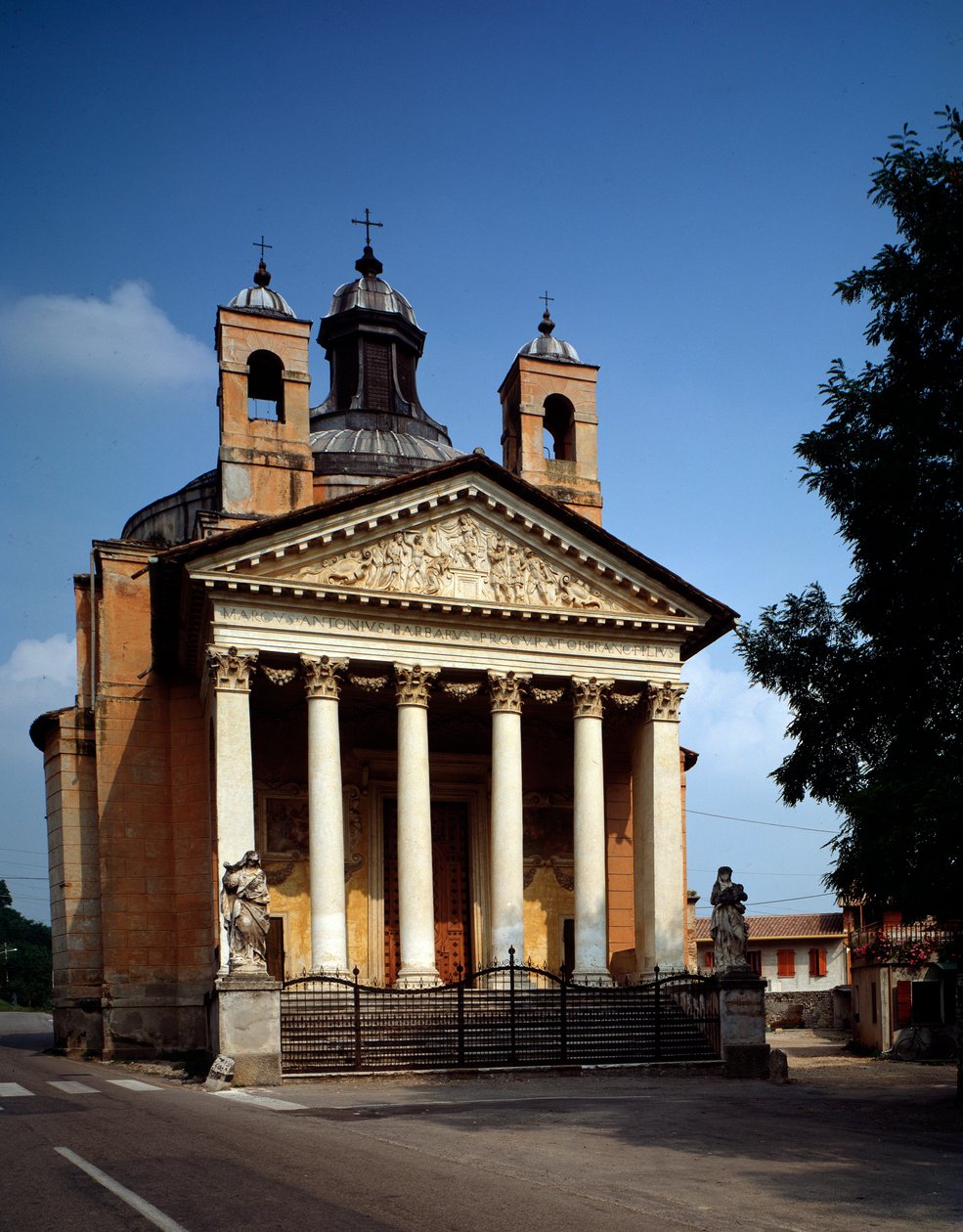 Ansicht des Tempietto (oder St. Graziano Kirche) von Andrea Palladio