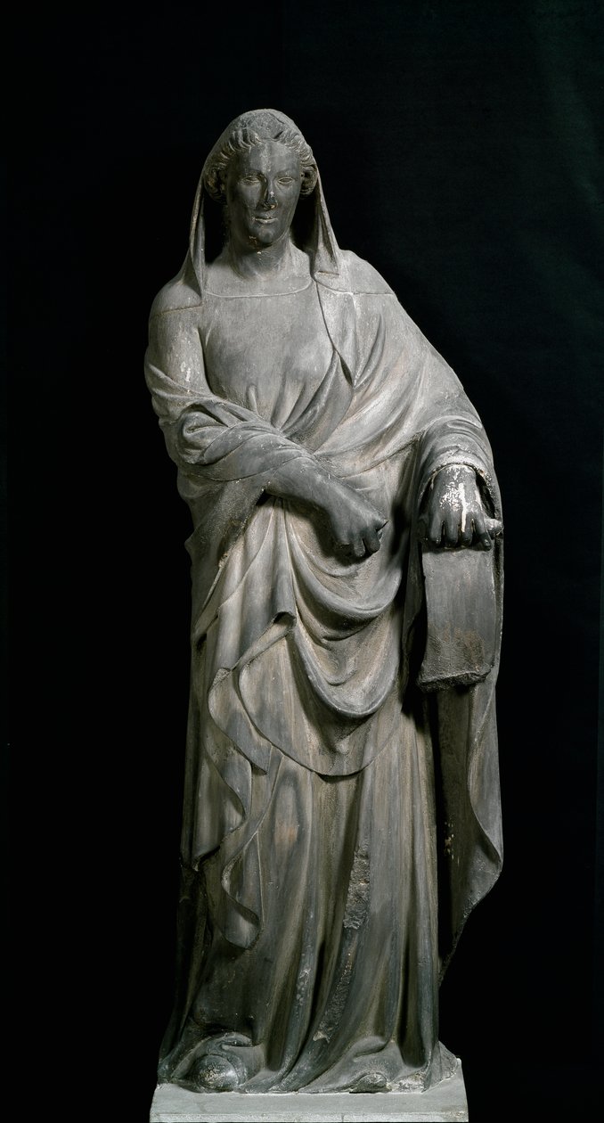 Sibylle von Tibur, vom Glockenturm. Marmorskulptur von Andrea Pisano