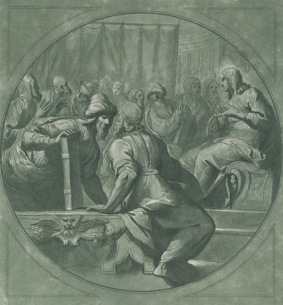 Christus verwirrt die Doktoren, 1750-70 von Andrea Scacciati