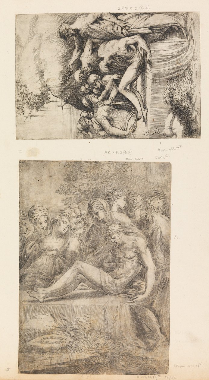 Die Beweinung Christi, ca. 1545-50 von Andrea Schiavone
