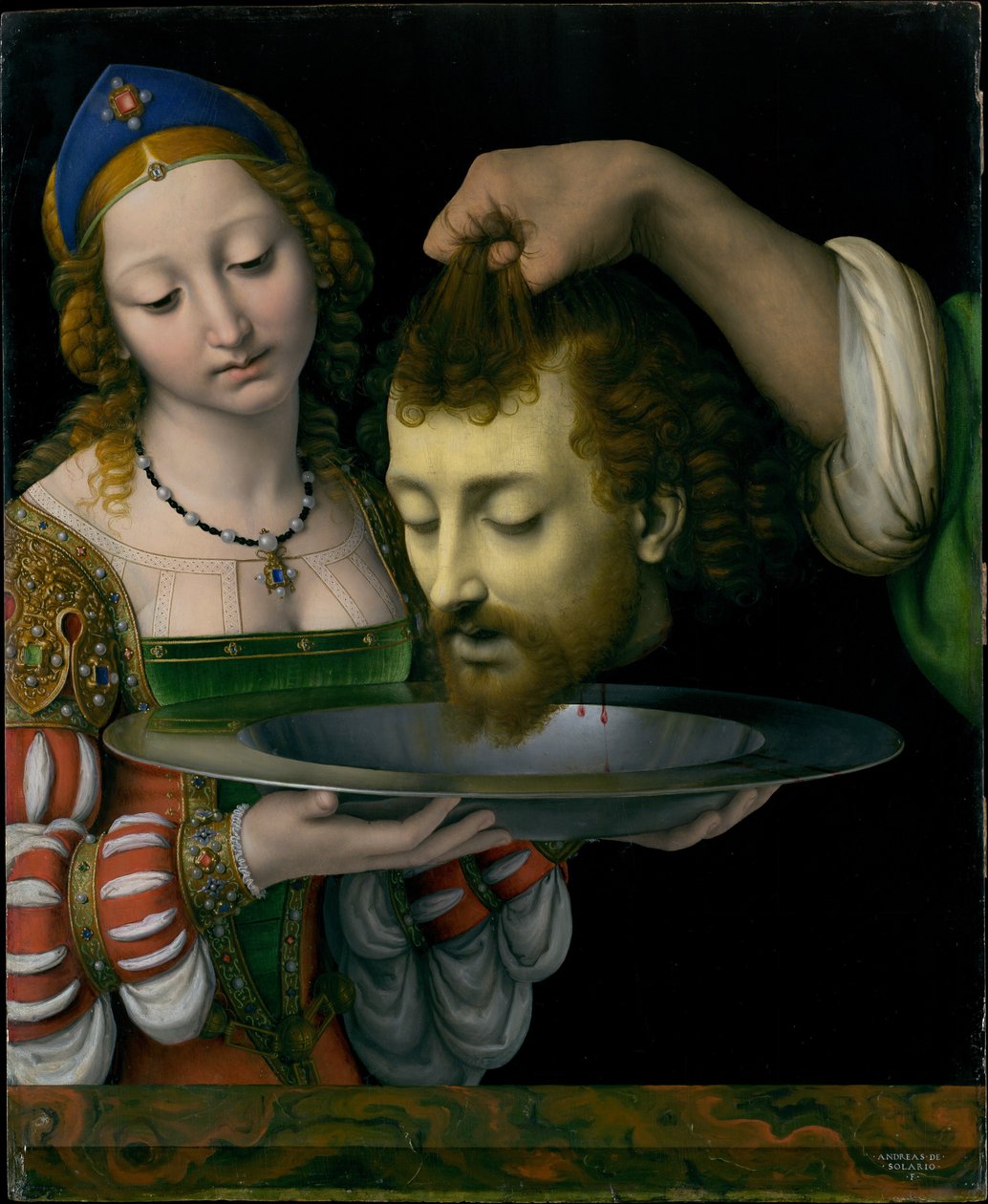 Salome mit dem Haupt von Johannes dem Täufer von Andrea Solari