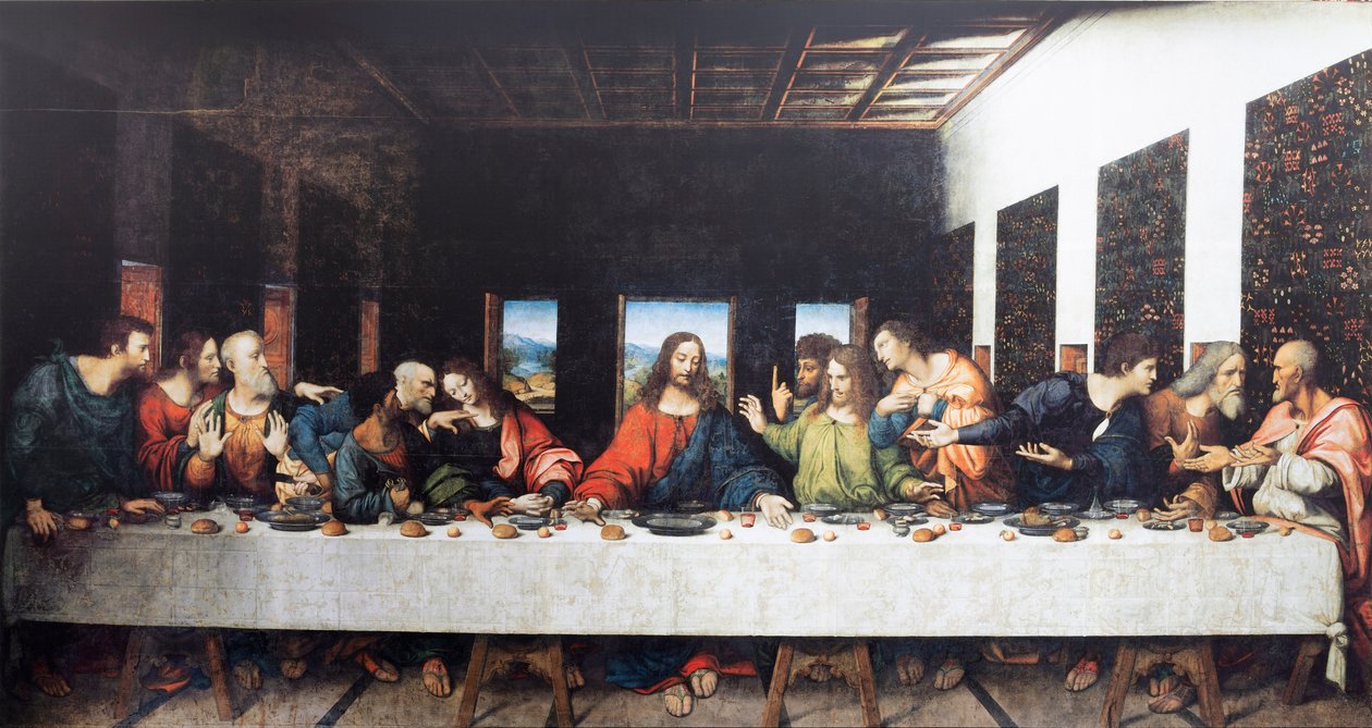 Abtei (Abdij van Tongerlo). Das letzte Abendmahl. 1506-1507 von Andrea Solario