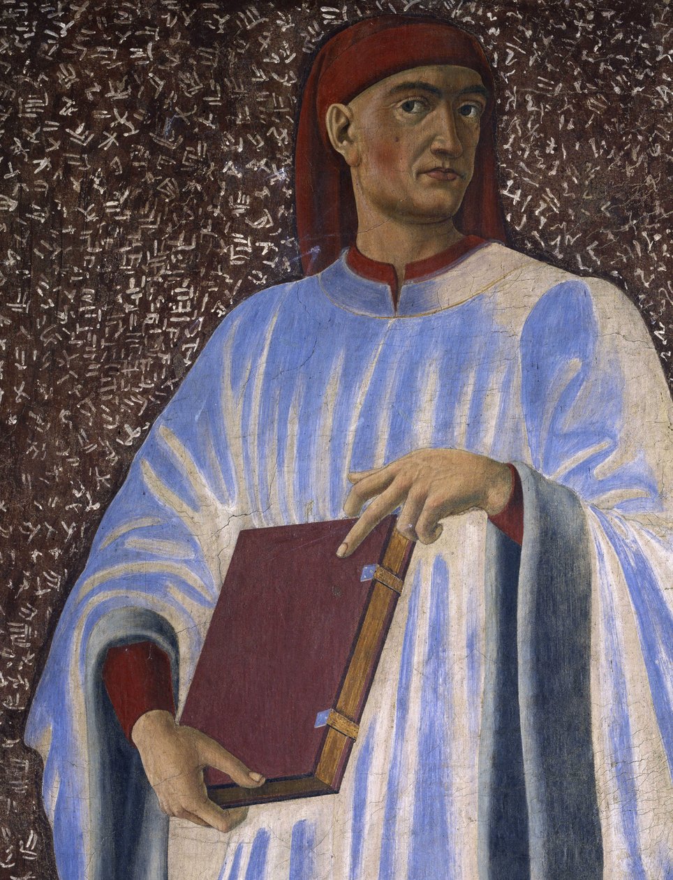 Giovanni Boccaccio (1313-75) aus der Villa Carducci Serie berühmter Männer und Frauen (Detail), ca. 1450 von Andrea del Castagno